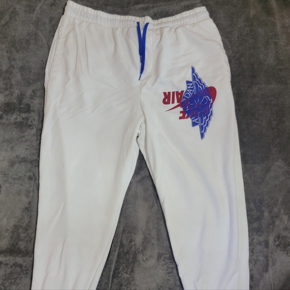 Nike Air Jordan White Basketball Sweatpants 3XL